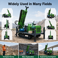 Foreuse rotative hydraulique complète Feiyang à grande vitesse de forage, structure optimisée, sur chenilles mobiles, motorisée par un moteur diesel