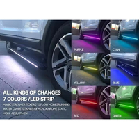 Pièces automobiles Lumières LED bleues ou colorées Marchepieds latéraux électriques pour CHERY JETOUR X70 X90 100% Étanche