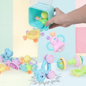 Jouet musical éducatif en silicone souple, hochet gonflable lumineux, cloche à manivelle, boîte de rangement, jouet de dentition pour bébé garçon et fille de 0 à 2 ans - Product Image 2