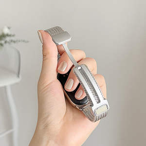 Correa de reloj transpirable Upro para Xiaomi Series 10 9 8, brazalete de metal milanesa magnética de acero inoxidable, correa para Mi Band 10 - Product Image 4