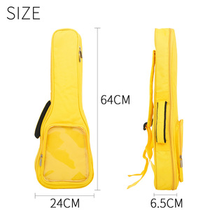 Estuche de tela Oxford para ukelele, bolsa de transporte con correa para el hombro y cierre de cremallera para almacenamiento en viajes - Product Image 2
