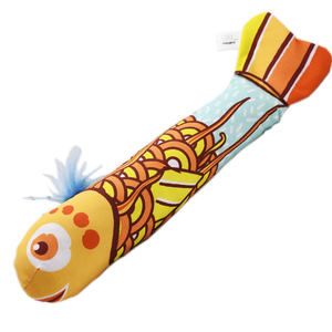 Venta al por mayor, productos para gatos, almohada colorida en forma de pez con hierba gatera estimulante, juguete para peces - Product Image 6
