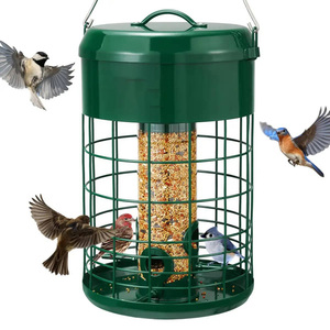 Comedero para Pájaros Colgante de Acero al Carbono Negro JH-Mech, Resistente a la Intemperie, Antiarañazos, Construcción Duradera, Apto para Varios Pájaros y Alimentos - Product Image 2