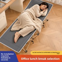Lit pliant moderne en tissu Oxford avec cadre en fer, pour extérieur, bureau, sieste, individuel, simple, portable, pour chevet d'hôpital, lit de camp, parc
