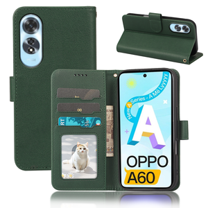 เคสโทรศัพท์มือถือแบบแม่เหล็กพร้อมช่องใส่บัตร NFC สำหรับ Oppo Reno 8t 6 5 Pro  วัสดุหนัง  พร้อมช่องใส่บัตร  อุปกรณ์เสริมโทรศัพท์ - Product Image 1
