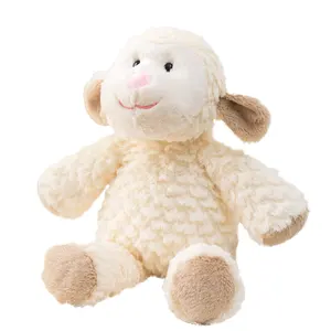 Benutzer definierte 38cm weiche Schafe Plüsch Spielzeug puppe Hersteller OEM ausgestopfte Puppe Tier Spielzeug Baby Geburtstags geschenk