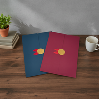 Porte-certificat A4 personnalisé, dossier de diplôme rigide avec impression de logo, couverture de certificat en papier pour les diplômes et récompenses