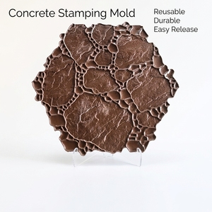 Molde de Silicona para Estampado de Concreto Decorativo de Poliuretano, para Pavimento, Entrada de Vehículos, Patio, Jardín y Suelo - Product Image 1