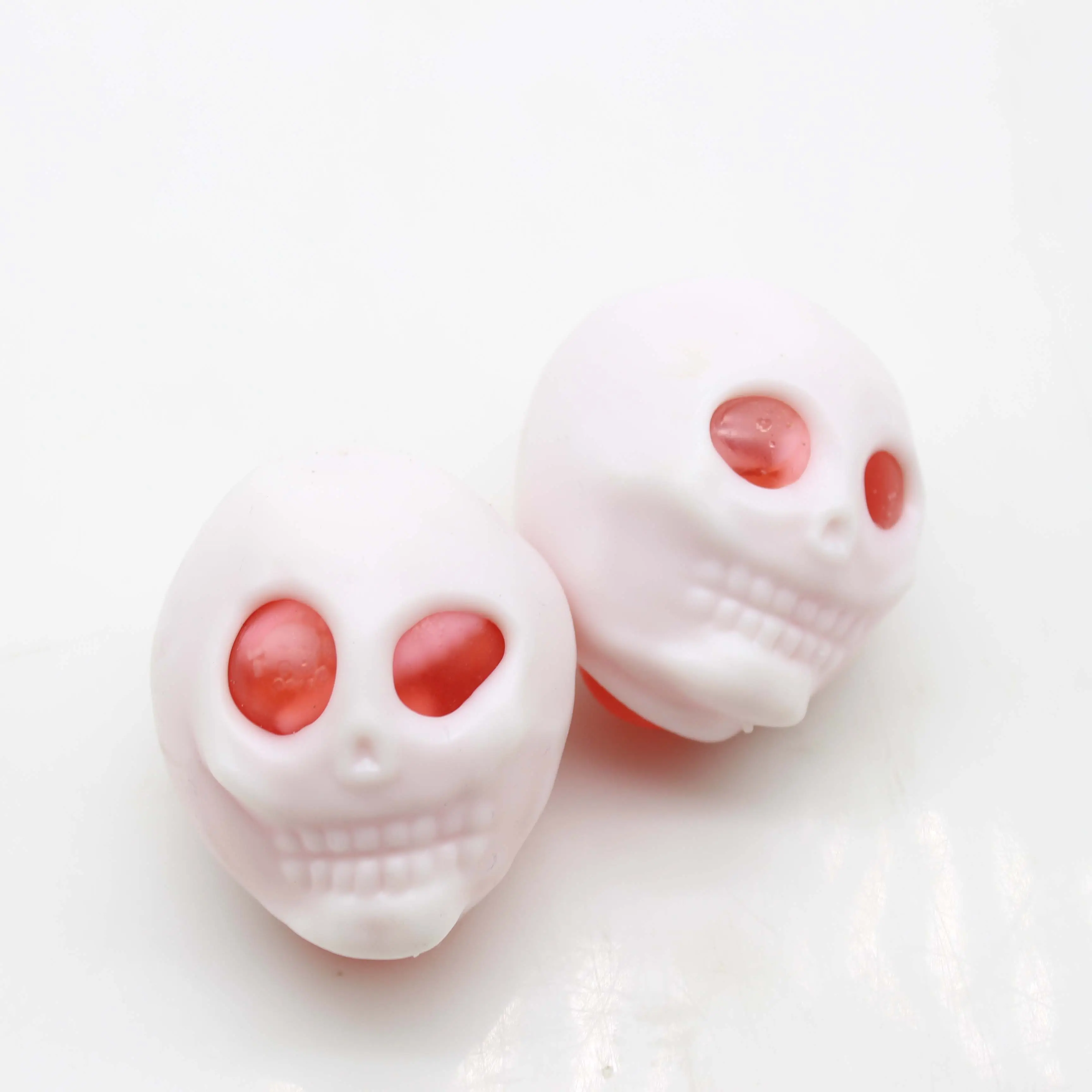 Unisex TPR Skull Head Splat Ball Anti-Squeeze Stress Relief Device