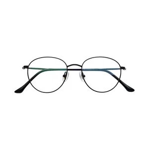 Ucuz büyük Metal gözlük camı çerçeveleri optik erkek Metal gözlük çerçevesi