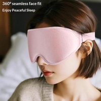 Masque de sommeil 3D personnalisé en mousse à mémoire de forme confortable, cache-yeux occultant la lumière, avec cavité oculaire profonde pour extensions de cils