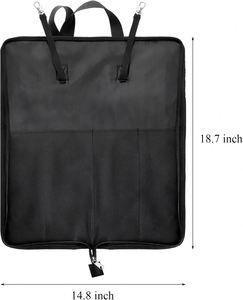 Bolsa para Baquetas con Correa de Hombro Cruzada, Bolsa para Baquetas con Bolsillos de Gran Capacidad, Estuche Portátil para Baquetas - Product Image 2