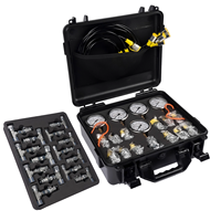Ensemble de testeurs de pression hydraulique pour excavatrices, engins de construction et mines