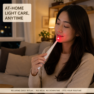 Dispositivo de Luz Roja de Doble Longitud de Onda 660nm + 850nm para Herpes <span class=keywords><strong>Labial</strong></span> y Aftas, Sin Cremas, Sin Químicos, Compacto, Portátil, OEM Disponible - Product Image 5