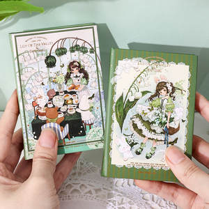 Carnet de poche A7 - Série Fille de la vallée, Illustration de couverture de style <span class=keywords><strong>2D</strong></span>, Mini journal relié, Cadeau personnalisé en gros - Product Image 2