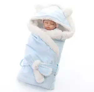 Winter Baby Boys Girls Woolen Flannel Fleece Newborn Baby Blanket