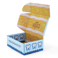 Caja de Cartón Corrugado Impresa en Azul Personalizada para Envíos de Ropa, Embalaje de Cartón Plegable de Alta Gama para Ropa Interior, Calcetines, Caja de Envío para Comercio Electrónico