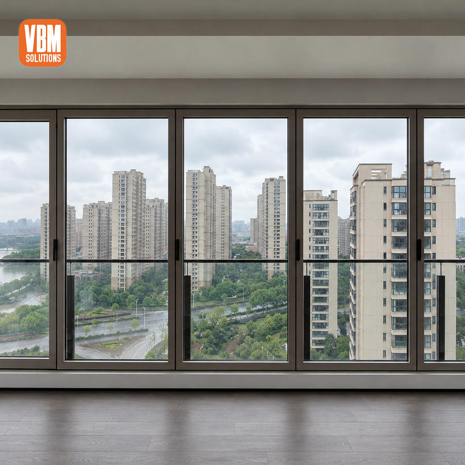 Hurricane Impact Aluminum Folding Door Thermal Break Glass System for ...