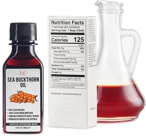 Lance Sea Buckthorn Berry Oil Etiqueta privada Grado alimenticio Crudo Sin refinar Extra Virgin First Cold Pressed Organic Sea Buckthorn Oil - Product Image 2