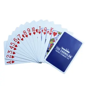2024 Nieuwe Goedkope Muziekspel Casino Poker Set Groothandel Cadeaubonnen Transparante Speelkaart