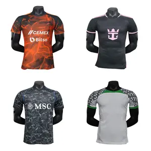 High Quality Sublimated New Model Latest Team Black And Gold Football Club Jersey Designs Wholesale Shirts Soccer Uniform