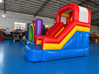 JIALE Desain Baru Permainan Seluncur Tiup PVC Multifungsi, Warna dan Logo Dapat Disesuaikan, 3.8x3.6m², Indoor/Outdoor, Komersial