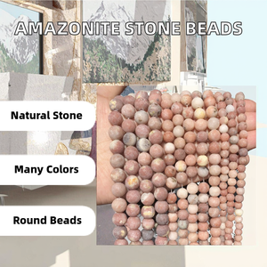 Cuentas Sueltas de Amazonita Natural, Lisas y Mate, Certificadas por Terceros, para la Fabricación de Joyas, DIY, Pulseras y Collares - Product Image 2