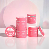 Pot en plastique de lait corporel d'approvisionnement direct d'usine pots en plastique de grande capacité de 6oz de qualité alimentaire avec couvercles pour lotion nettoyante pour le visage