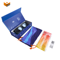 Boîtes d'emballage en carton rigide personnalisées pour lunettes de soleil, avec couvercle magnétique, vente en gros