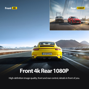 Online Shopping 4K Resolution Dual Lens Car <strong>Camera</strong> <strong>Rearview</strong> Mirror Dash Cam with Touch Screen Video Recorder Similar Black Box - Product Image 2