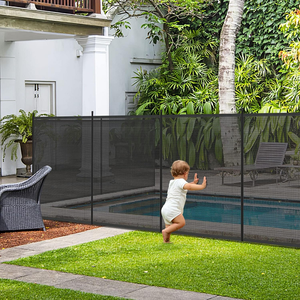 <span class=keywords><strong>Clôture</strong></span> de piscine 4x12, <span class=keywords><strong>clôture</strong></span> de piscine creusée <span class=keywords><strong>amovible</strong></span> de 4 pieds <span class=keywords><strong>pour</strong></span> protéger les enfants et les chiens Noir - Product Image 1