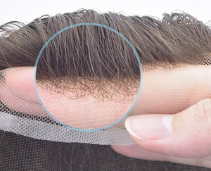 Longfor Ultra Air Full Lace Toupee Haute Qualité Stock Indien Remy Cheveux Remplacement Toute La Dentelle Française En Gros - Product Image 2