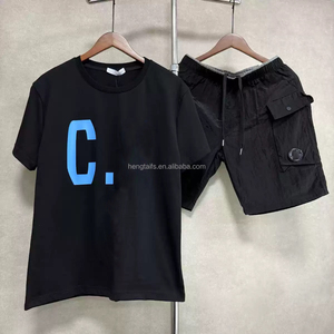 Ensemble <span class=keywords><strong>de</strong></span> vêtements d'été décontractés <span class=keywords><strong>de</strong></span> luxe pour hommes, deux pièces, t-shirt en nylon respirant pour l'extérieur, <span class=keywords><strong>short</strong></span> à séchage rapide - Product Image 2