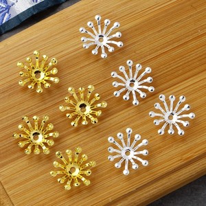 Stamines de fleurs plaqués or et argent pour accessoires de coiffure de mariée, épingles à cheveux et fabrication de bijoux - Product Image 1