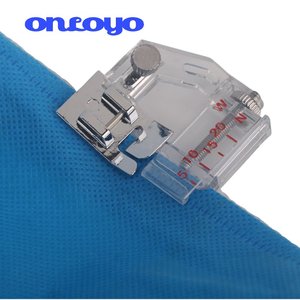 Pied presseur ajustable pour la pose de ruban biais, compatible avec Singer, Brother et la plupart des machines à coudre à tige basse, accessoires pour machines à coudre. - Product Image 2