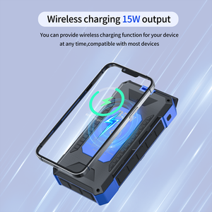 Cargador de Batería de Polímero de Litio de 20000 mAh con Doble USB y Luz LED, Banco de Energía Solar Inalámbrico Portátil a Prueba de Agua con <span class=keywords><strong>Carga</strong></span> Rápida de 15 W - Product Image 6
