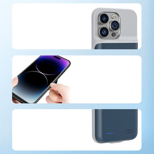 6800 MAh Matte Skin Recargable Paquete de batería extendida Cargador de energía Funda de teléfono para iPhone 16 15 - Product Image 5