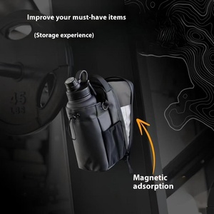 Sac bouteille d'eau magnétique grande capacité de stockage Portable téléphone portable clé sac à bandoulière sac suspendu Gym téléphone clé sac de rangement - Product Image 1