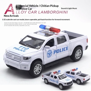 1 32 TAN TU Raptor Pickup Coche de Policía Modelo de Aleación con Sonido y Luz, Control de Retroceso, Gran Venta Transfronteriza - Product Image 3