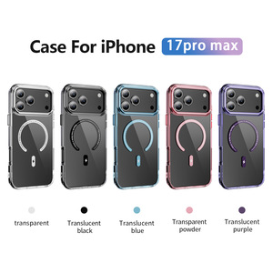 HMJ Chine étui de téléphone fabricant TPU Transparent magnétique housse de téléphone Funda Para De <span class=keywords><strong>Tel</strong></span>éfono pour iphone 17 16 Pro Max - Product Image 2