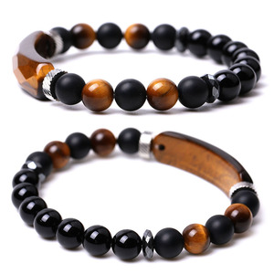 Pulsera de Piedra Natural Ovalada de 12x16mm al por Mayor, Cuentas de Cristal Facetadas de 8mm, Joyería Elástica de Gemas Curativas para Mujer, Regalo - Product Image 3