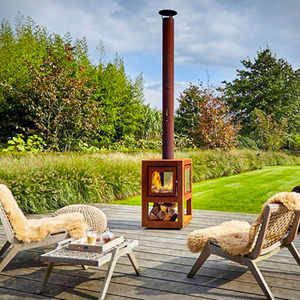 Nouveaux produits pour la maison arrivées sans fumée poêles à granulés de bois <span class=keywords><strong>cheminée</strong></span> extérieure <span class=keywords><strong>en</strong></span> acier - Product Image 2