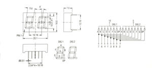 0.4インチ<span class=keywords><strong>2</strong></span>桁7セグメントLEDディスプレイ赤色光工業用ダブルバリュー警報カウンター電流センサー工場制御盤 - Product Image 3