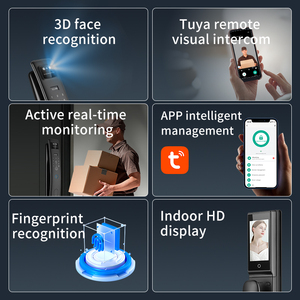 ระบบล็อคอัจฉริยะ VIMA 3D พร้อมระบบจดจำใบหน้าอัตโนมัติเต็มรูปแบบ รองรับการโทรผ่านวิดีโอ Tuya  ปลดล็อคด้วยลายนิ้วมือ บัตร รหัสผ่าน และคีย์การ์ด  สำหรับประตูไม้และอลูมิเนียม - Product Image 4