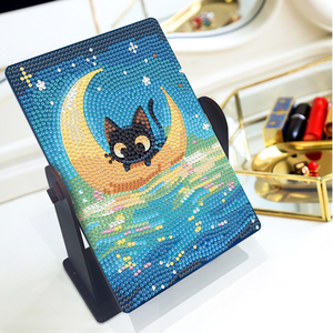 Hiện đại in Acrylic kim cương vẽ tranh nghệ thuật xoay gương Máy tính để bàn trang trí trang điểm gương 5D <span class=keywords><strong>DIY</strong></span> tủ quần áo gương - Product Image 3