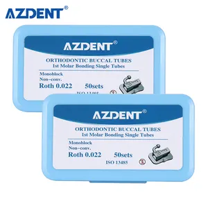 AZDENT 1st Molar Dental Roth Bondable Orthodontic Non-convertible Buccal Tube