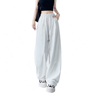 Pantalones Anchos Plisados de Seda de Hielo Casuales - Product Image 6