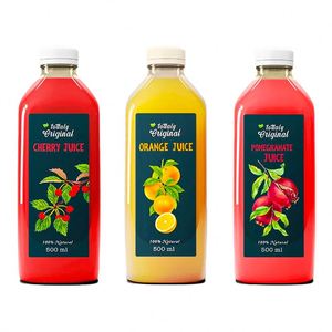 Etiquetas Originales para Botellas de Jugo Totlaly, 500 ml, Rectangulares, Autoadhesivas, Ecológicas, para Bebidas - Product Image 1
