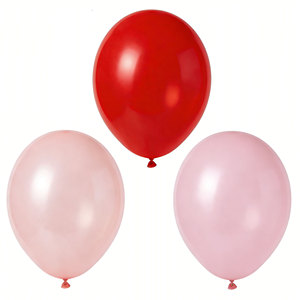 Paquete Premium de 10 Globos de Látex en Degradado Rojo y Rosa de 10 Pulgadas para el Día de San Valentín, Aniversarios y Cumpleaños de Niñas - Product Image 2