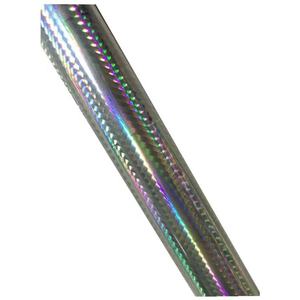 Rouleau de film holographique argenté arc-en-ciel pour marquage à chaud, film de transfert PET pour leurres de pêche, bricolage, emballage, étiquettes et décoration - Product Image 3